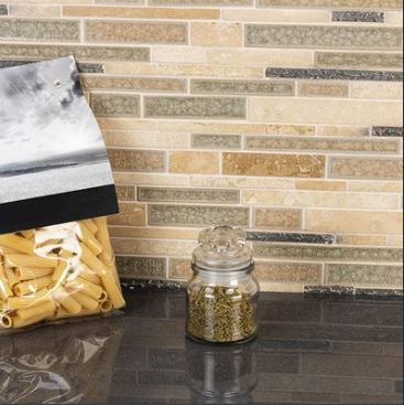 SO - ART GLASS BOTANICAL TRAVERTINE