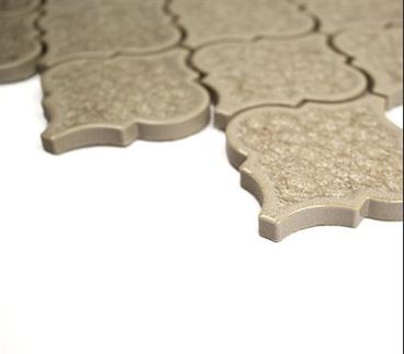 SO - ART GLASS LANTERN TAN WHEAT