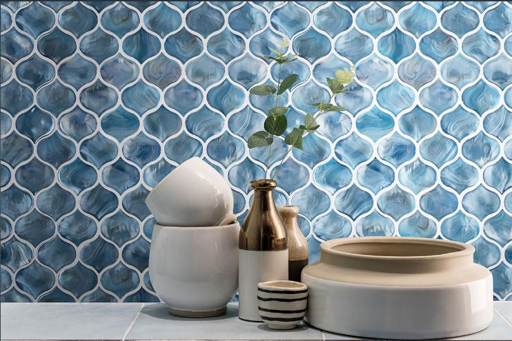BLUE SHIMMER ARABESQUE