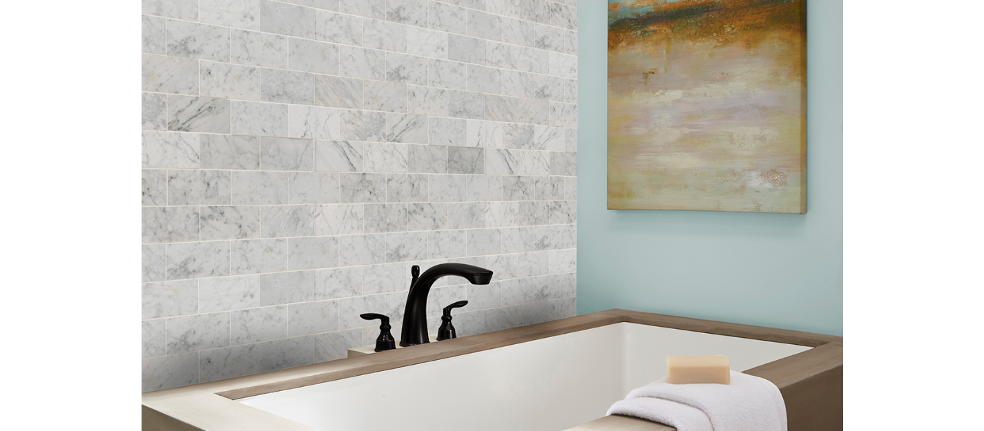 CARRARA WHITE 3X6 HONED