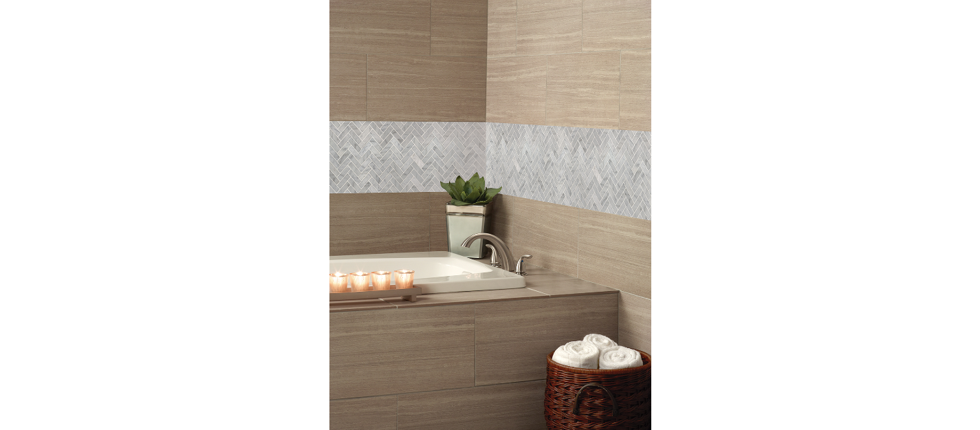 galelry-CARRARA WHITE 1X3 HERRINGBONE POLISHED