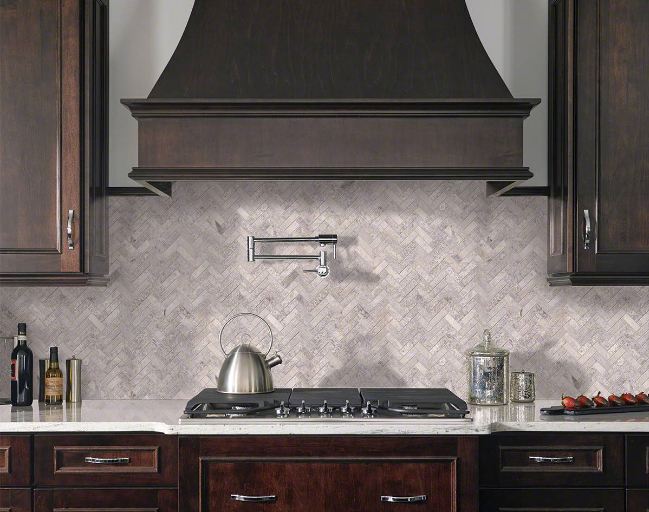 SILVER TRAVERTINE HERRINGBONE-gallery