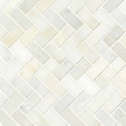GREECIAN WHITE HERRINGBONE