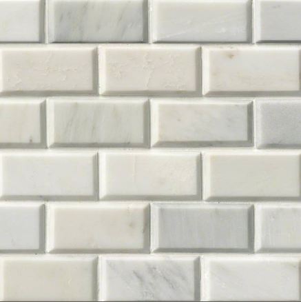 GREECIAN WHITE SUBWAY TILE BEVELED